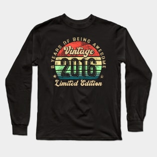 8 Year Old 2016 Limited Edition 8Th Birthday Long Sleeve T-Shirt